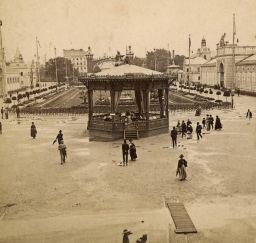 Vstupní prostor na Jubilejní výstavě 1891
