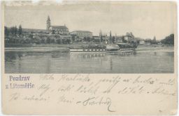 Litoměřice-parník-PIRNA-dopisnice-Rakousko-Uhersko-známka opačn