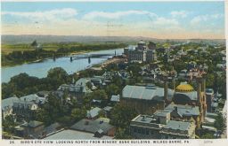 Wilkes-Barre Looking North From Bank Building ptačí pohled 1929