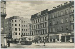 Brno Kobližná obchody Jas Opera Adra Pramen Vykouřil tramvaje