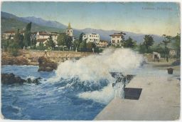 Lovrana Chorvatsko Croatia pobřeží vlny