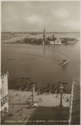 Venezia Benátky Itálie Piazetta S. Marco 10.7.1931
