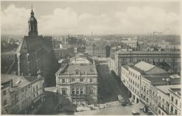Opava Jobra tramvaj kostel panorama