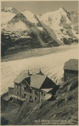 Franz - Josefshaus 2 418 m. with Grossglockner 3 798 m.