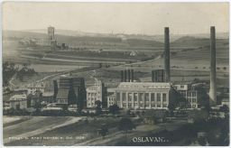 Oslavany Náměšť nad Oslavou továrna 1929, foto O. Knoll