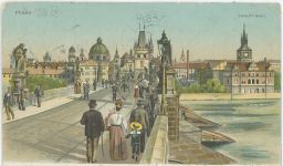 Praha Karlův most 1901