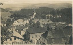 Žacléř Pohled shora do města