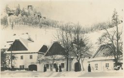 Svojanov Domy Zima Sníh Lidé