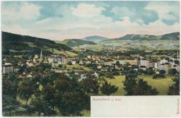 Děčín - Tetschen - Bodenbach - pohled na město - 1900