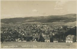 Jablonec nad Nisou - Gablonz - real photo - pohled na město - 1930