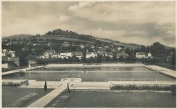 Jeseník - Freiwaldau - Jeseníky - městské koupaliště - real photo