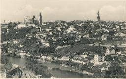 Znojmo - Znaim - real photo - pohled na město - 1935