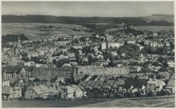 Česká Třebová - real photo - pohled na město - 1947