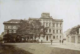 Teplice - Šanov, Císařské lázně, od Štěpánského náměstí (Stefansplatz)