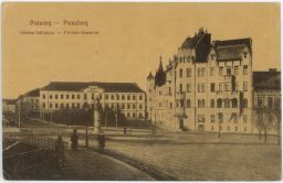Bratislava Poszony Pressburg Hdász laktanya Pionier kaserne monochromatický