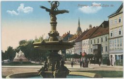 Bratislava Poszony Kosut Lajos tér kašna
