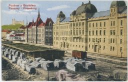 Bratislava Poszony Pressburg vagón přístaviště