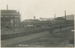 Bratislava Poszony sklad továrne "Dynamitka" cca 1920