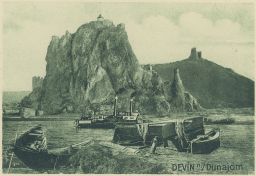 Bratislava Poszony Pressburg Děvín dobová fotomontáž