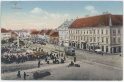 Bratislava Poszony Pressburg trh Námestie Republiky Marktplatz kolorovaná