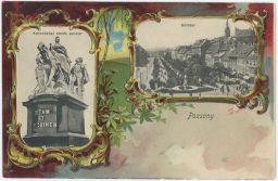 Bratislava Poszony Pressburg Koronazási emlek szobor setatér