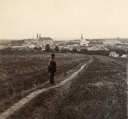 Litomyšl, celkový pohled, polovina stereofotografie