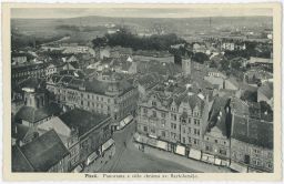 Plzeň panorama z věže sv. Bartoloměje