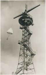 Přerov Středomoravská výstava 1936 První padáková věž v ČR!!!