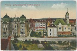 Bratislava Pozsony Pressburg Betegsegélyzö és Erzsébet templom