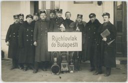 Štúrovo Parkány Nána rýchlovlak do Budapešti vlaková četa