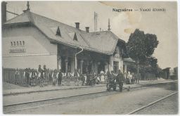 Veľký Šariš Nagysáros Prešov nádraží personál tříkolka drezína
