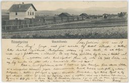 Nitrianské Pravno Nitra Németpróna nádraží vlak 1911