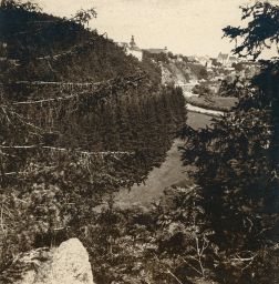 Údolí Lužnice a Bechyně, polovina stereofotografie