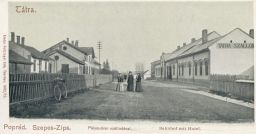 Poprad Tatry Szepes-Zips nádraží s hotelem 1902