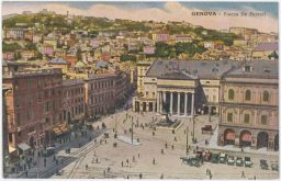 Genova Itálie náměstí Piazza De Ferrari