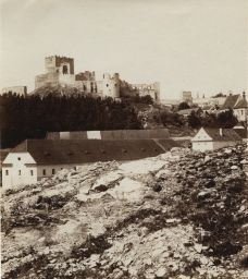 Hrad Rabí, polovina stereofotografie