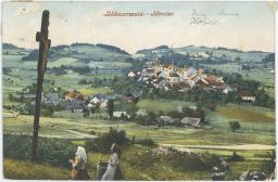 Hořice 1908 Höritz Böhmerwald Český Krumlov U KŘÍŽE