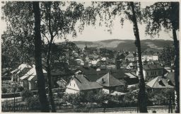 Valašské Meziříčí celkový pohled od trati 30. léta