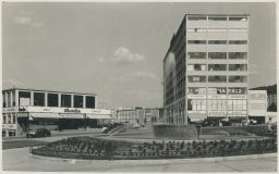 Zlín Baťa Tržnice obchodní dům s fontánou Fototypia