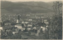 Vsetín celkový pohled foto Bittner 30. léta