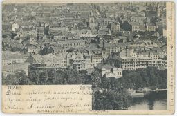 Praha Žofín dopisnice 1905