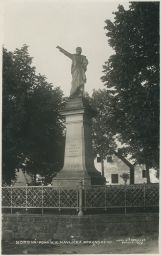 Borová Svitavy pomník Karla Havlíčka nakl. Bukovský razítko Havlíčkovo museum