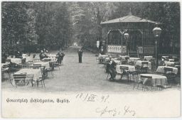 Teplice Teplitz koncertplatz Schlokgarten 18.7.1898