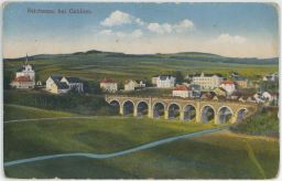 Rychnov nad Nisou Jablonec Gablonz viadukt celkový pohled 1906