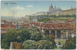 Praha zahrady Hradčany za císaře pána 1914