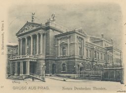 Praha nové německé divadlo opera 1898
