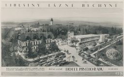 Bechyně Libušiny lázně Hotel prvého řádu garage reklamní