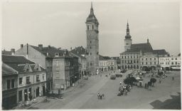 Vyškov Masarykovo náměstí 30. léta Grafo Čuda