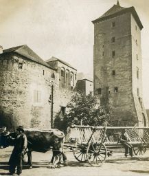 Hrad Švihov, věž, polovina stereofotografie