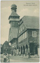 Železný Brod bývalá stará radnice 16.5.1921 nakl. Hilger